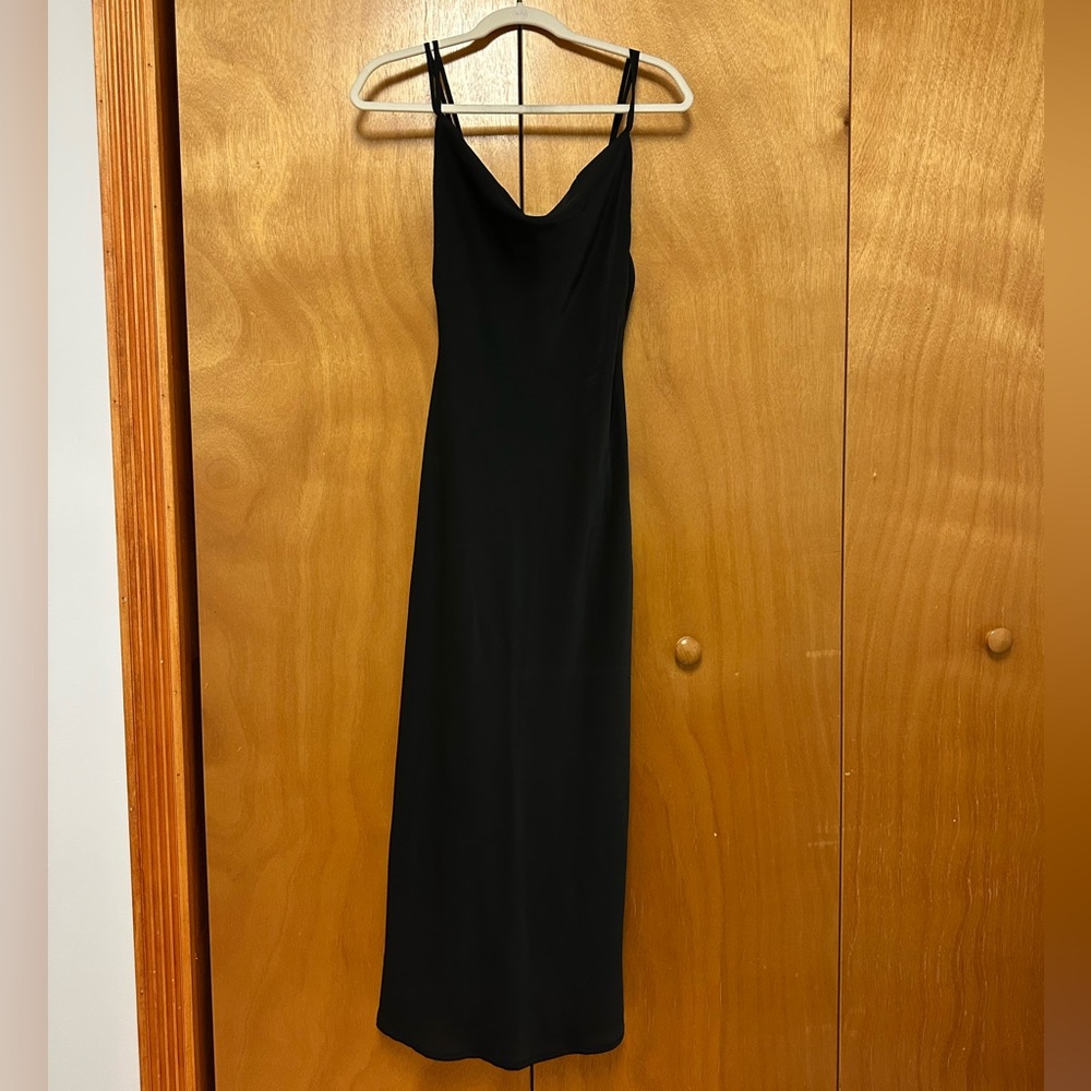 Abercrombie Black Cowl Neck Maxi Dress